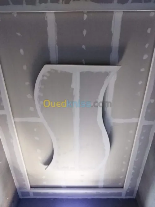 Placoplatre , pvc et peinture
