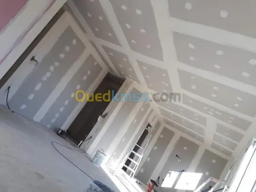Placoplatre , pvc et peinture