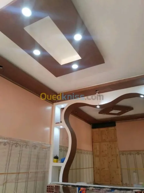 Placoplatre , pvc et peinture