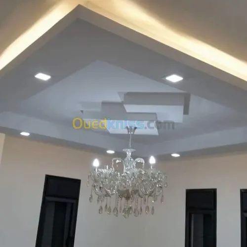 Placoplatre , pvc et peinture