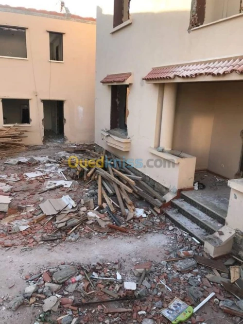 Démolition des bâtiment