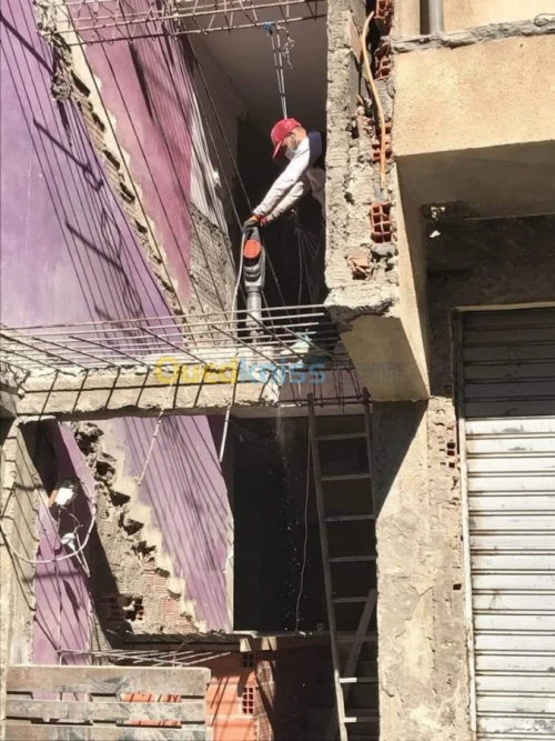 Démolition des bâtiment