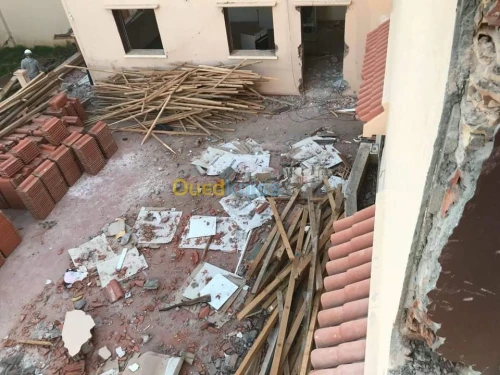 Démolition des bâtiment