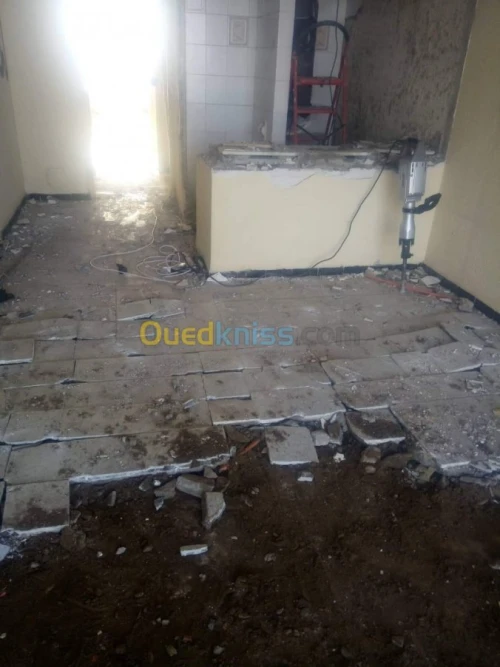 Démolition des bâtiment