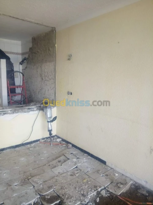 Démolition des bâtiment