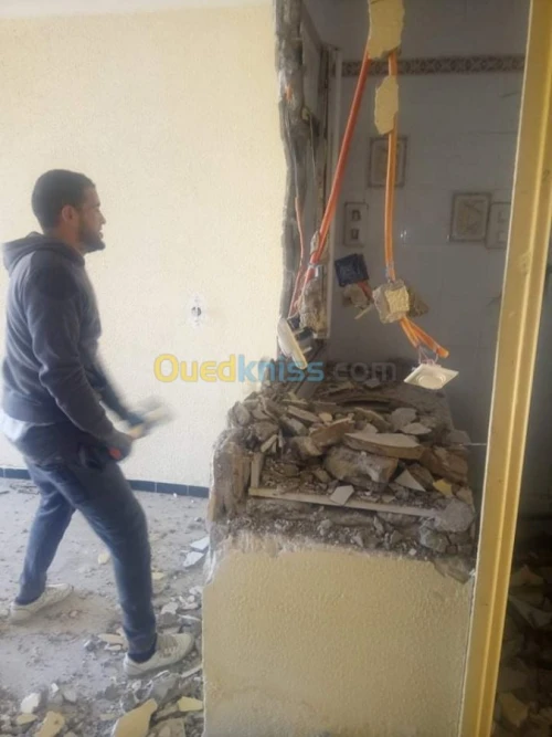 Démolition des bâtiment