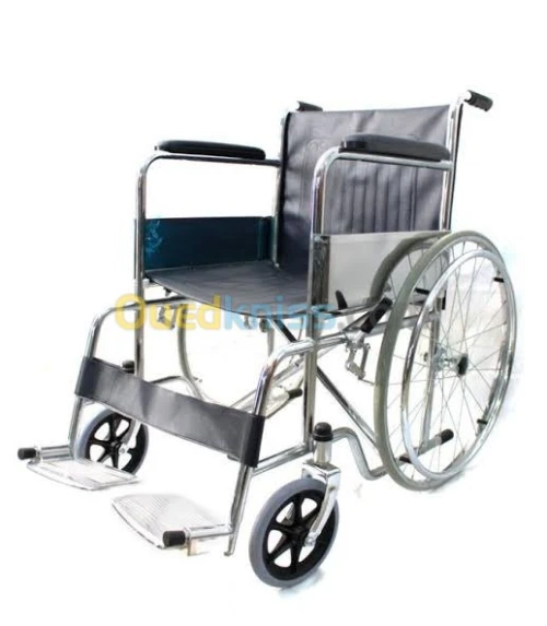 Fauteuil roulant simple chromé 