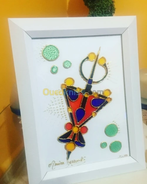 Cadre personnalisé/peinture sur verre