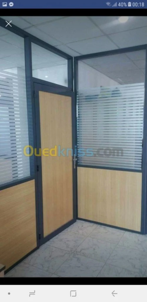 Réalisation menuiserie aluminium 