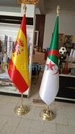 fab. support de drapeau et ecussons  