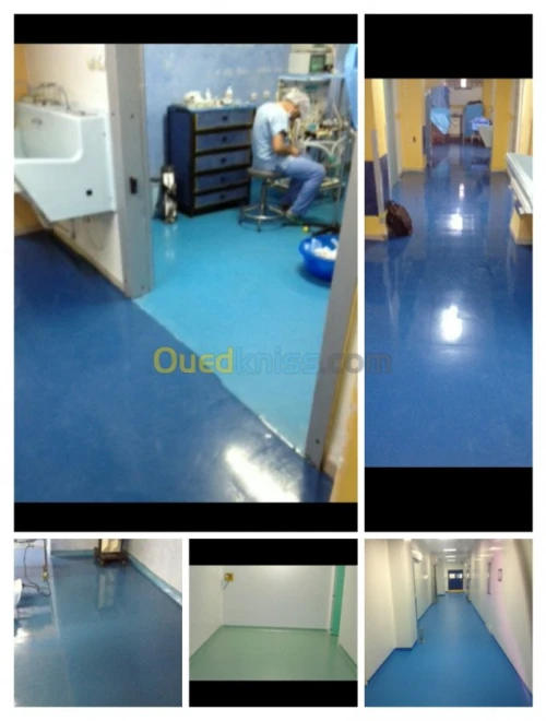 Epoxy resine sol industriel parking technique