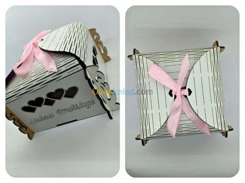 Boîte à gâteaux en bois