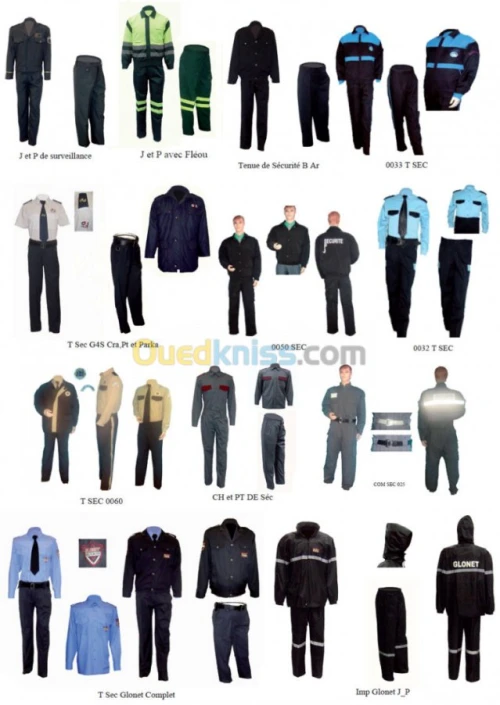Tenues professionnelles 