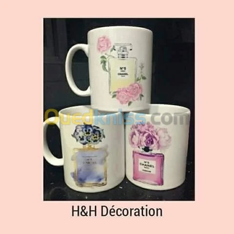 Sublimation Mugs coussins bougies parf