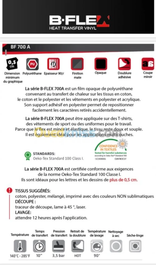 Vente Flex découpe et Flex imprimable