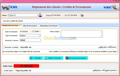 Logiciel de gestion commerciale