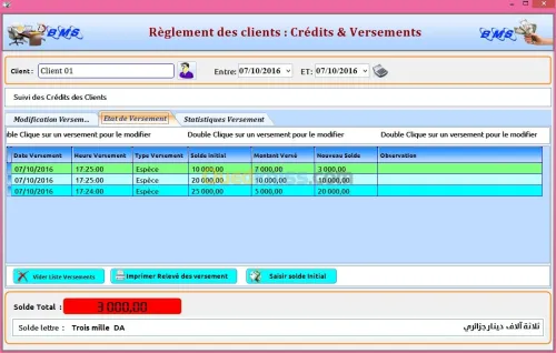 Logiciel de gestion commerciale