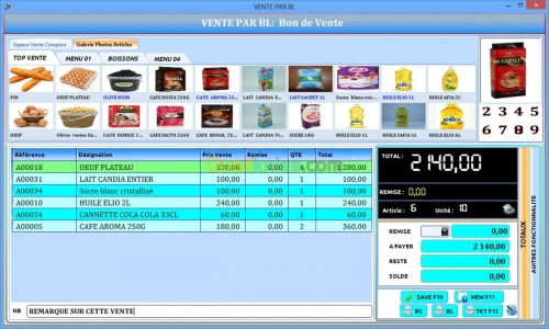 Logiciel pour supérette