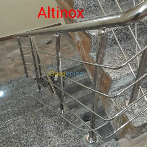  Rampe d'escalier en inox