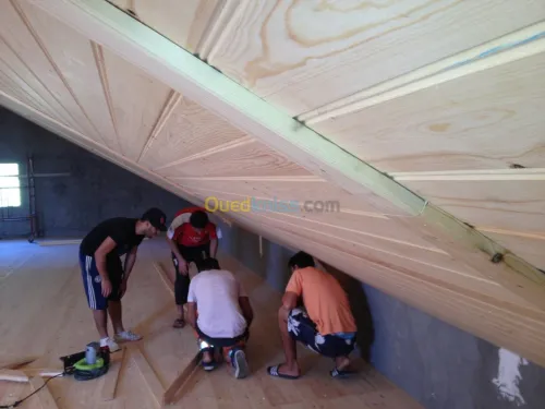 Construction de charpente bois 
