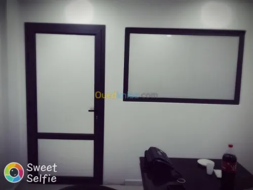 Traveaux de menuiserie aluminium.