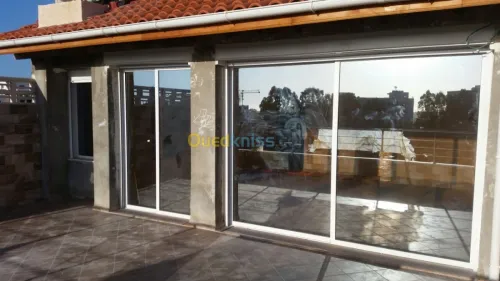 Traveaux de menuiserie aluminium.