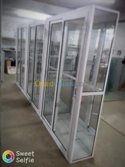 Traveaux de menuiserie aluminium.