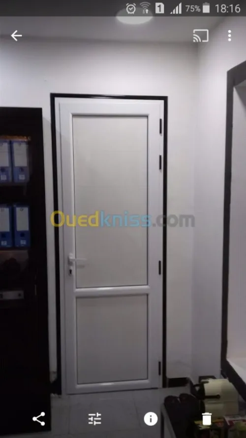 Traveaux de menuiserie aluminium.