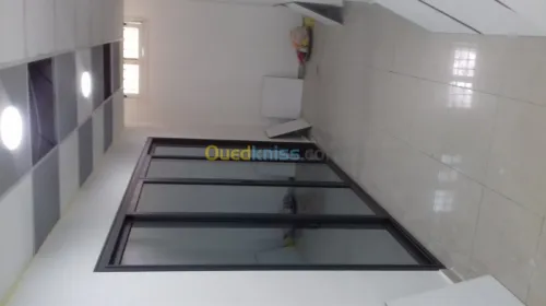 Traveaux de menuiserie aluminium.