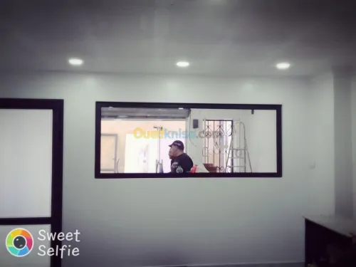 Traveaux de menuiserie aluminium.