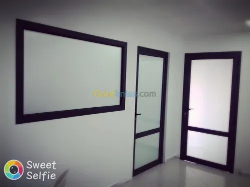 Traveaux de menuiserie aluminium.