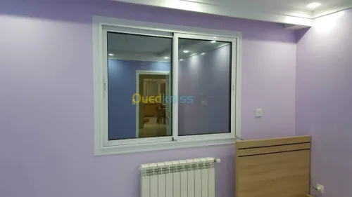 Traveaux de menuiserie aluminium.