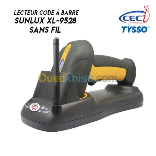 Lecteur code à barre Sunlux Sans Fil 