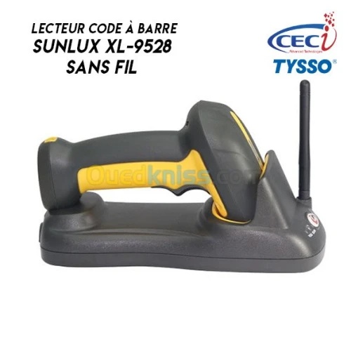 Lecteur code à barre Sunlux Sans Fil 