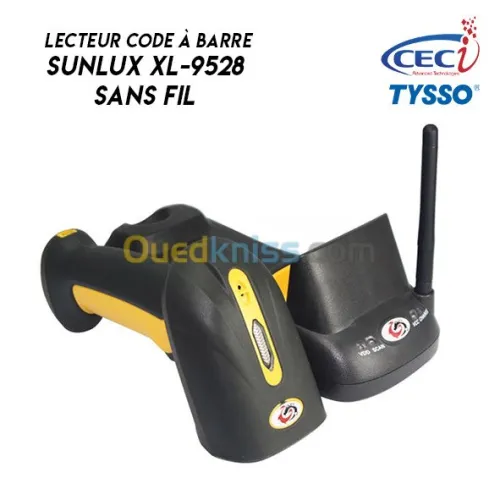 Lecteur code à barre Sunlux Sans Fil 