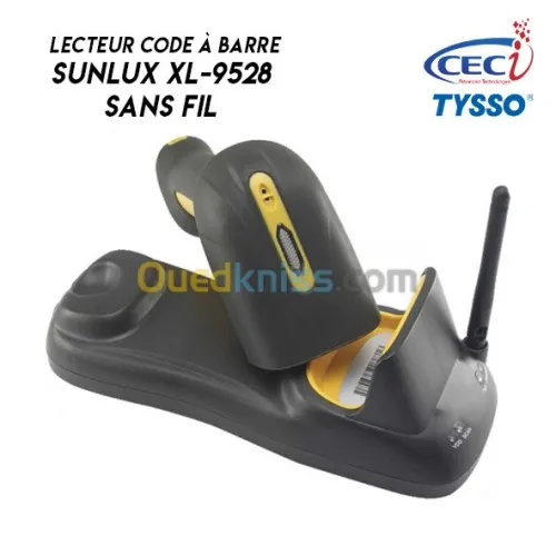 Lecteur code à barre Sunlux Sans Fil 