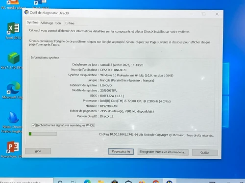 THINKPAD 13 / INTEL I5 7 EME / 4G / 128 SSD / 13.3 POUCE FHD