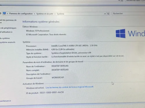 DELL LATITUDE 7480 / INTEL I5 6 EME / 8G / 128 SSD / 14 +CARTABLE