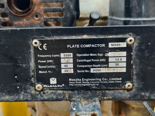 Plaque Vibrante Compacteur MASALTA