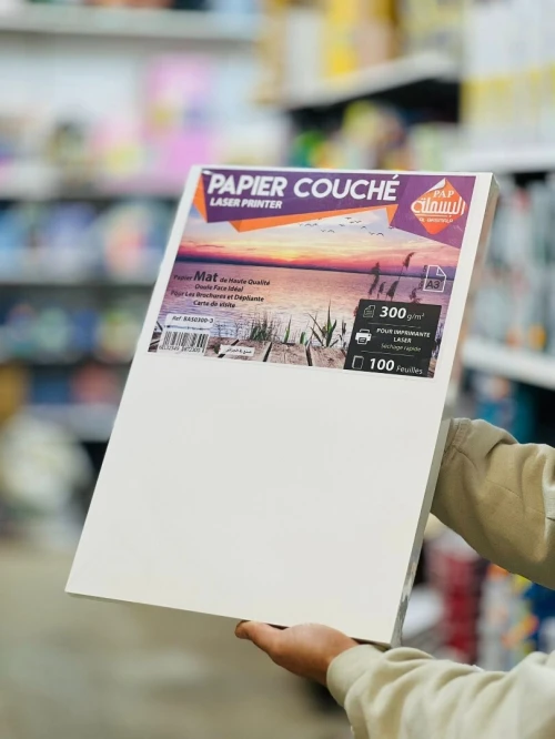 PAPIER COUCHER A3+/A4 BLANC MATTE EST BRIANT 