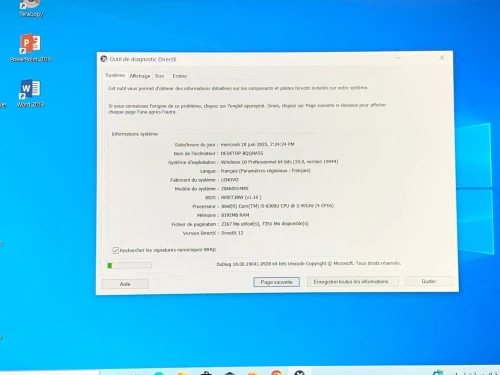 THINKPAD X260 / I5 6EME / 8G / 128 SSD /12.5 BATTERIE 1H.30