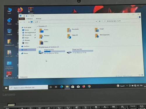 THINKPAD X270 / I7 6EME / 8G /256 SSD /12 double batterie