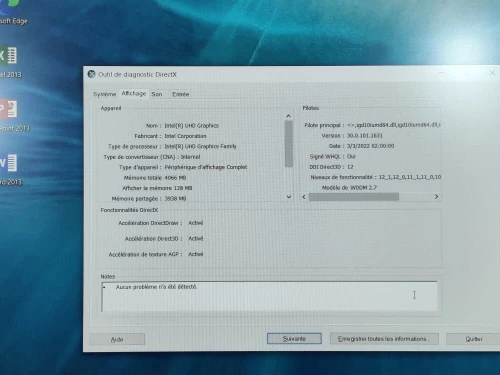 DELL LATITUDE 5530 / INTEL I7 12 EME / 8G / 512 SSD / 15.6 / FHD