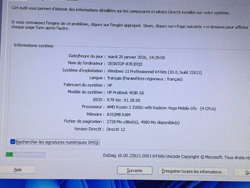 HP PROBOOK 455 G6 / RAYZEN 3 3200 / 8G / 256 SSD /15.6
