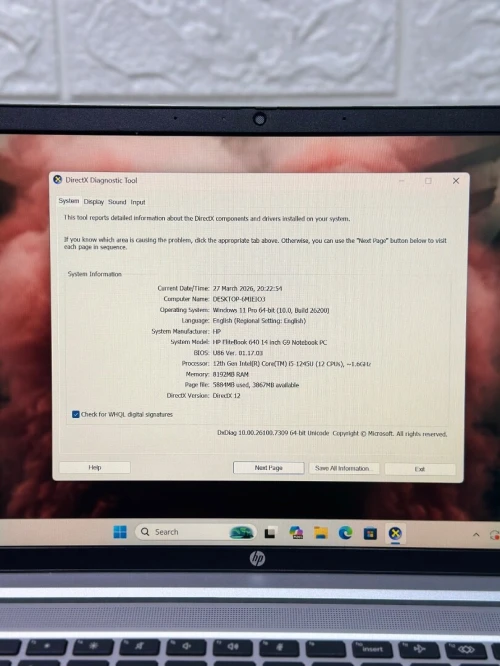 Hp elitebook 640 g9 i5 12 ème