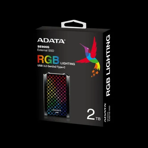 DISQUE DUR SSD EXTERNE ADATA SE900 2TB 3.2 GEN2 BLACK