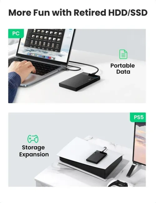 RACK-UGREEN-HDD-2.5''-DRIVE-BOX