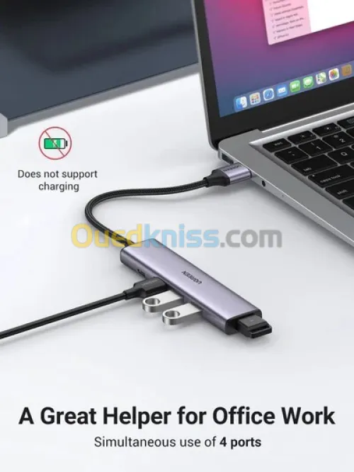 HUB USB UGREEN 10915 3.0 4PORTS 0.25M BLACK 