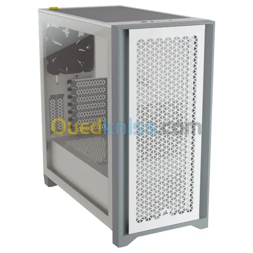 BOITIER CORSAIR 4000D AIRFLOW WHITE TEMPERED GLASS