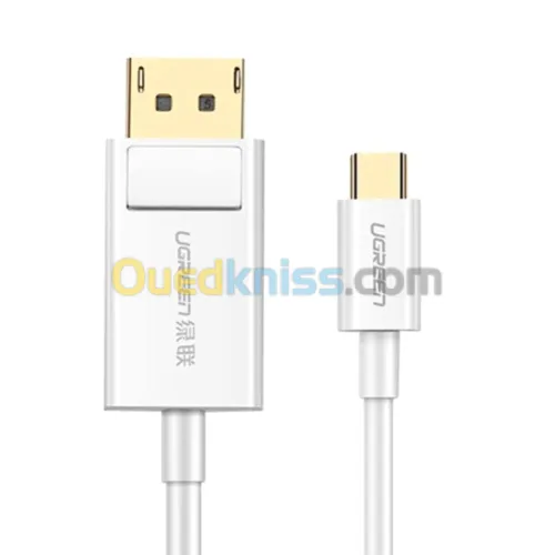 ugreen usb type c to dp cable 1.5m white